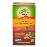 Herbata Tulsi z kurkumą i imbirem Organic India 25 torebek