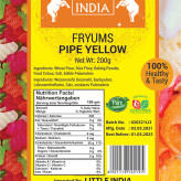FRYUMS PIPE YELLOW 200G BY LITTLE INDIA