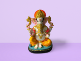 Ganesh Ji Idol 1.14kg Height-26 cm, Width-19cm, Depth-15cm