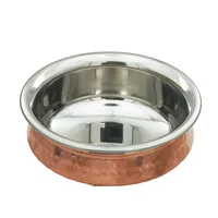 Miska z miedzi i stali nierdzewnej Copper and Steel Bowl Fern 500ml