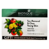 Tan-Removal & Clear Young Skin Anti Tan Facial Kit in 6 steps Biotique