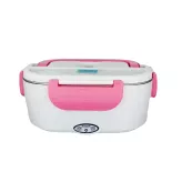 Lunch box stalowy elektryczny różowy Electric Pink Steel Heated Lunch Box