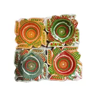 Gliniane ozdobne osłonki na świeczki Diya 4szt.