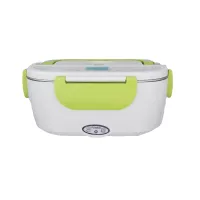 Electric Green Steel Heated Lunch Box