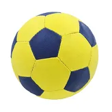 Piłka nożna żółto niebieska + igła Astro Star rozmiar 3