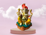 Ganesh Ji Idol 1.25kg Height-23 cm, Width-17cm, Depth-15cm