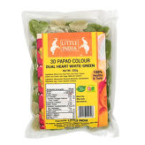 Papads 3D Heart Shaped TwoTone White And Green Little India 200g