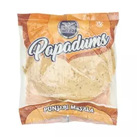 Papadums Punjabi Masala Heera 200g