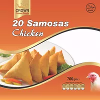 Samosa Chicken 20pcs. Crown Frozen Foods