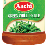 Marynowane zielone chilli w oleju Aachi 300g