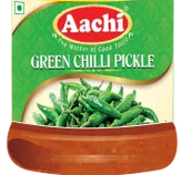 Marynowane zielone chilli w oleju Aachi 300g