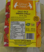 RYŻ SAGO ZIELONY CHILLI 200 G BY LITTLE INDIA