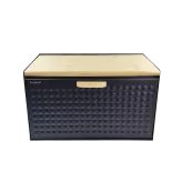 Chlebak czarny pikowany 35.5x23.5x21cm 1520 Besthoff