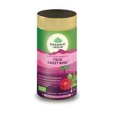 Herbata liściasta Tulsi z słodką różą Organic India 100g
