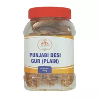 Cukier trzcinowy kostki Punjabi Desi Gur Plain Lakshmi 500g