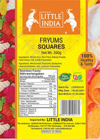 FRYUMS SQUARES  200G BY LITTLE INDIA