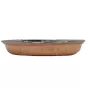Talerz na ryż ze stali i miedzi młotkowanej Steel And Hammered Copper Rice Plate Fern 20cm SB-51 - 3