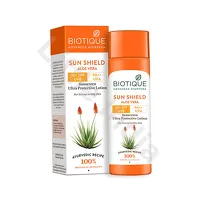 Sun Shield Aloe vera 30+SPF Sunscreen Ultra Protectective Lotion 120ml Biotique