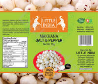 MAKHANA SALT & PEPPER 75G BY LITTLE INDIA
