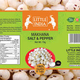 MAKHANA SALT & PEPPER 75G BY LITTLE INDIA