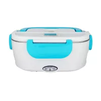 Lunch box stalowy elektryczny niebieski Blue Steel Heated Lunch Box