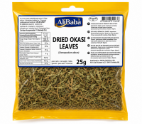 Suszone liście Dried Okasi Leaves AliBaba 25g