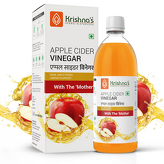 Apple Cider Vinegar boosts metabolism and digestion 500ml Krishna's 