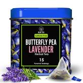 Butterfly Pea Lavender Herbal Tea Blue Tea 15 Pyramid Teabags 