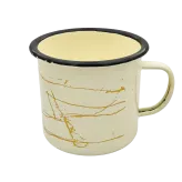 Beige Enamel Mug Sunlight 0.5L