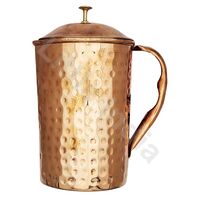 Dzbanek miedziany młotkowany na wodę Fern 1400ml