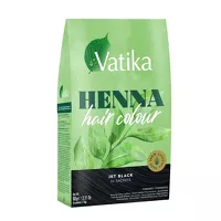 Farba do włosów kruczoczarny Henna Hair Color Dabur Vatika 60g