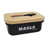 Maselniczka czarna + nóż do masła 1501 Besthoff