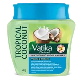 Hair Mask Tropical Coconut Volume & Thickness Vatika Dabur 500g