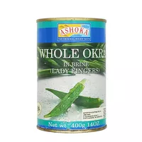Okra w puszce Whole Okra in Brine Lady Fingers Ashoka 400g