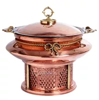 Royal Round Copper Chafing Dish - Majestic (LC-152)