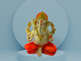Ganesh Ji Idol 1.25kg Height-23 cm, Width-17cm, Depth-15cm
