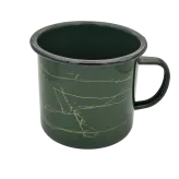 Green Enamel Mug Sunlight 0.5L